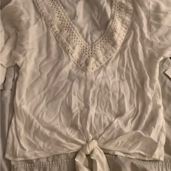 White Crochet Top - Picture 5 of 6